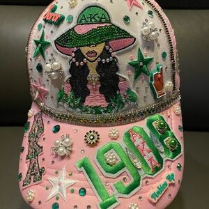 Pink and Green AKA Custom Hat